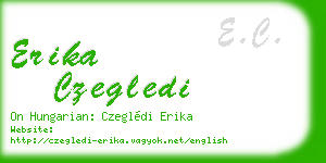 erika czegledi business card